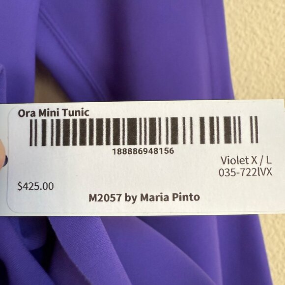 Ora Mini Tunic ~ Maria Pinto ~ Violet XL (NEW DRESS w/ TAG) - Picture 4 of 6